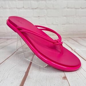 Olukai ‘Aka Pink Plumeria Flip Flop Sandals Women’s Size 9